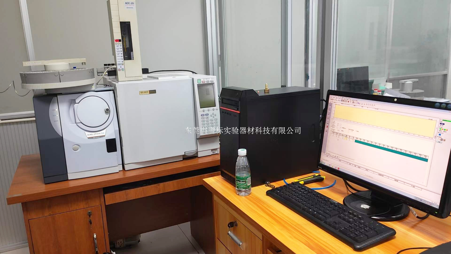 安捷倫氣質(zhì)聯(lián)用儀GCMS，QP2010PLUS+塔盤及其他前處理設備在廣州安裝調(diào)試完畢